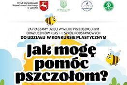 Grafika przedstawia część plakatu Jak mogę pomóc pszczołom?