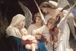 Obraz William-Adolphe Bouguereau (1825-1905) Song of the Angels 