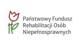 logo i napis Państwowy Fundusz Rehabilitacji Osób Niepełnosprawnych