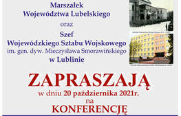 napis na plakacie marszałek województwa lubelskiego oraz szef wojewódzkiego sztabu 