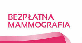 napis bezpłatna mammografia 