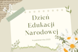 grafika z napisami dzień edukacji narodowej