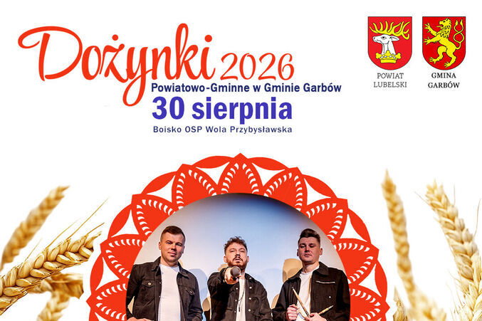 Na Dożynkach Powiatowo-Gminnych 2026 w Gminie Garbów wystąpi MeGustar!