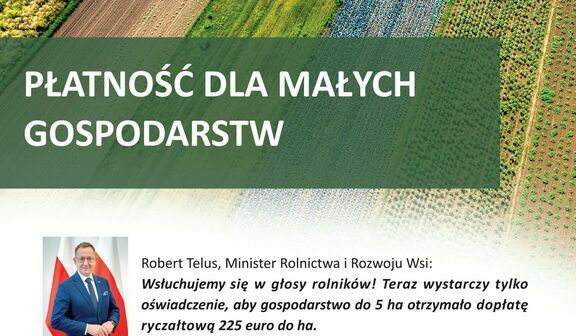 PŁATNOŚĆ DLA MAŁYCH GOSPODARSTW