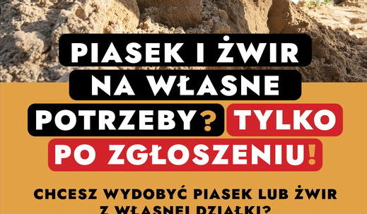 plakat z informacją