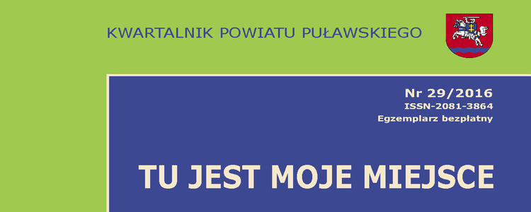 Tu jest moje miejsce 29/2016