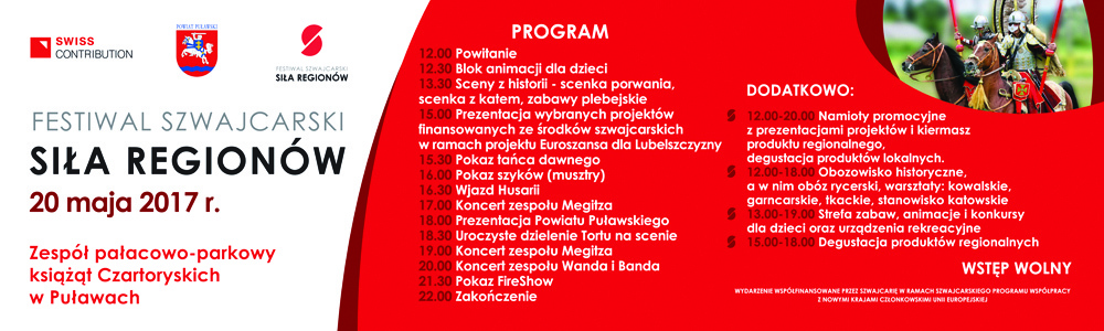 Zapraszamy na "Festiwal Szwajcarski - Siła Regionów"