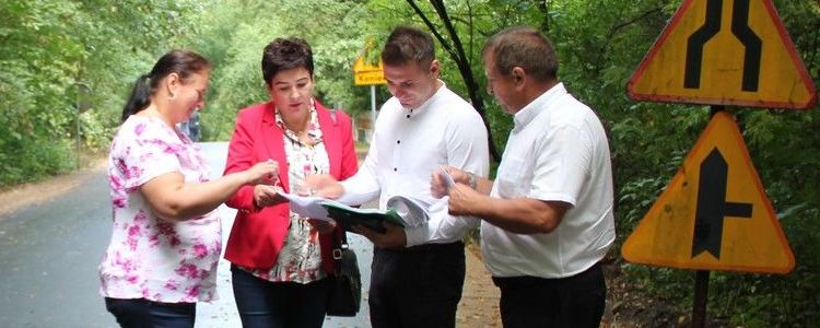 Odbiór techniczny zadania: Budowa drogi powiatowej 2527L Kazimierz Dolny - Podgórz - Wilków w miejscowości Kazimierz Dolny ul. Słoneczna