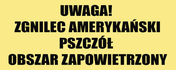 Zwalczanie zgnilca amerykańskiego pszczół na terenie powiatów puławskiego i lubelskiego