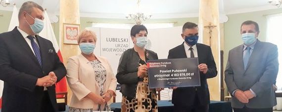 Ponad 4 mln zł dla Powiatu Puławskiego z Rządowego Funduszu Rozwoju Dróg