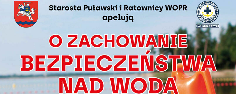 ZACHOWANIE BEZPIECZEŃSTWA NAD WODĄ