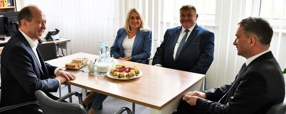 Spotkanie starosty Teresy Gutowskiej z wiceministrem zdrowia Markiem Kosem