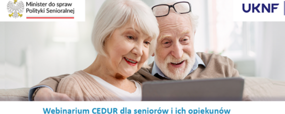 Webinarium CEDUR dla seniorów i ich opiekunów