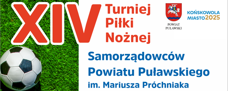 Tegoroczny "XIV Turniej Piłki Nożnej Samorządowców Powiatu Puławskiego im. Mariusza Próchniaka" będzie miał szczególny wymiar. Chcemy poświęcić go pamięci zmarłego w tym roku pracownika Starostwa Powiatowego w Puławach Mariusza Próchniaka, który był zaangażowanym działaczem samorządowym i sportowym. Rozgrywki odbędą się 28 września 2024 r. od godz. 9:00 na stadionie sportowym w Końskowoli.