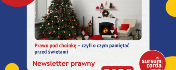 Newsletter prawny: Prawo pod choinkę – czyli o czym pamiętać przed świętami