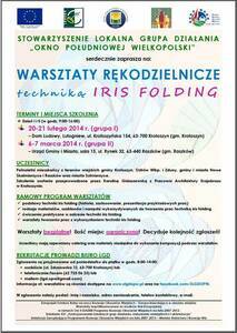 Warsztaty rękodzielnicze techniką Iris Folding