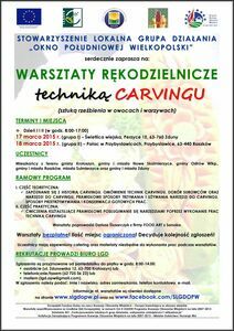 Warsztaty rękodzielnicze techniką Carvingu