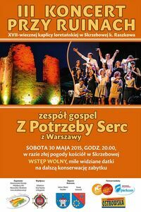 Zaproszenie na Koncert przy ruinach w Skrzebowej