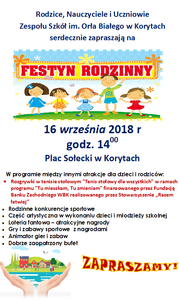 Zapraszamy na Festyn Rodzinny do Koryt