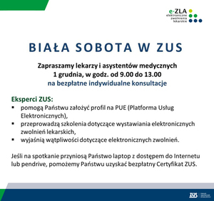 Biała sobota w ZUS