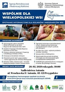 Spotkanie informacyjne dlaa rolników