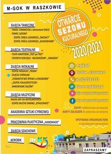 Otwarcie sezonu kulturalnego 2020/2021 w raszkowskim MGOK-u