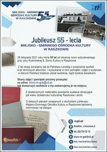 Jubileusz 55-lecia Miejsko-Gminnego Ośrodka Kultury w Raszkowie