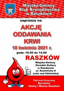 Zapraszamy na akcję oddawania krwi