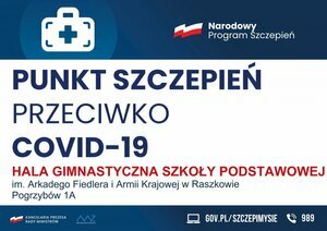 PUNKT SZCZEPIEŃ PRZECIWKO COVID-19 W RASZKOWIE