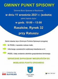 Gminne Biuro Spisowe zaprasza w sobotę na Rynek!