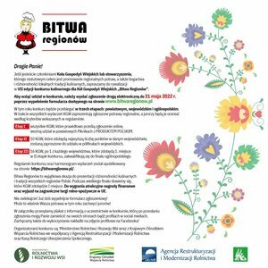 Bitwa Regionów - konkurs kulinarny dla KGW