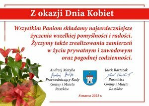 Życzenia z okazji Dnia Kobiet