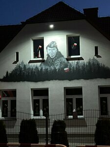 Nowy mural w Bieganinie