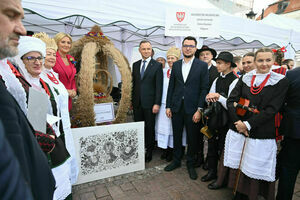 Głogowianie na Dożynkach Prezydenckich w Warszawie.