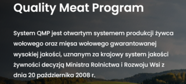 Pismo Prezesa Polskiego Zrzeszenia Producentów Bydła Mięsnego w sprawie promowania systemu QMP