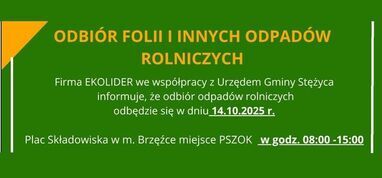 Odbiór Folii i innych odpadów rolniczych