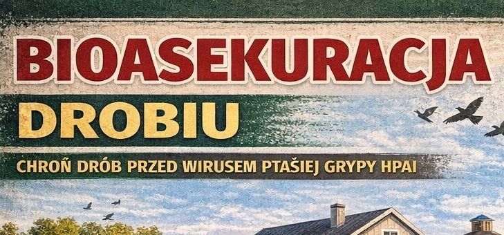 Powiatowy Lekarz Weterynarii w Rykach - przypomnienie o zasadach bioasekuracji drobiu w związku z trzecim ogniskiem wysoce zjadliwej grypy ptaków (HAPI)