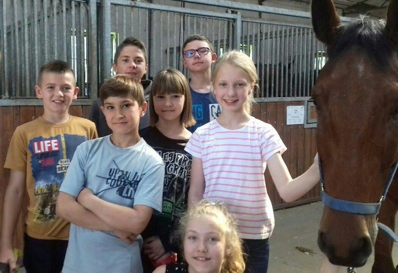 Uczniowie PSP Olszany w Morawie