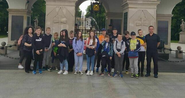 Uczniowie z Kostrzy w Warszawie