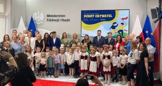 Przedszkolaki z „Zielonego Zakątka” w Ministerstwie Edukacji i Nauki w Warszawie