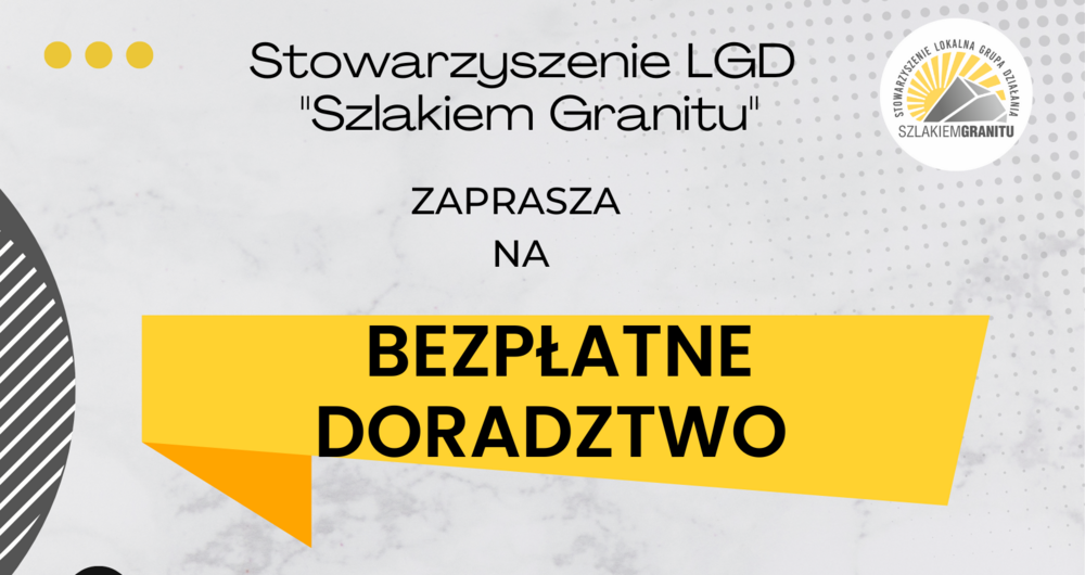 LGD "Szlakiem Granitu" oferuje bezpłatne doradztwo!