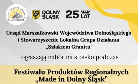Festiwal Produktów Regionalnych „Made in Dolny Śląsk". Zgłoś swoje stoisko!