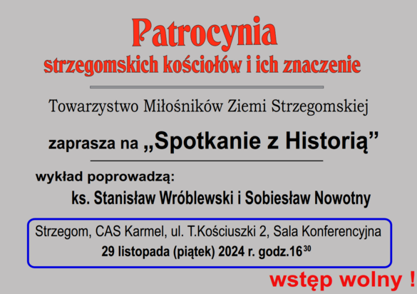 Zapraszamy na kolejne "Spotkanie z Historią"! 