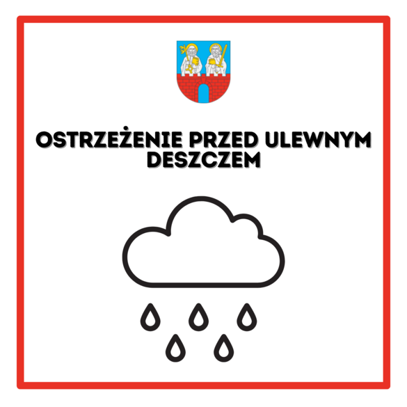 Ostrzeżenie meteorologiczne przed intensywnymi opadami deszczu
