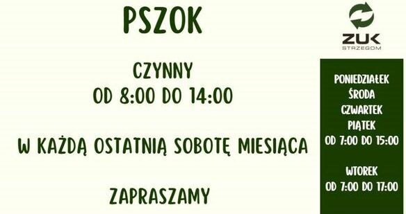 Zakład Usług Komunalnych w Strzegomiu informuje!