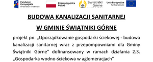 Oddanie do użytkowania sieci kanalizacji sanitarnej - zadanie III, część etapu 8B