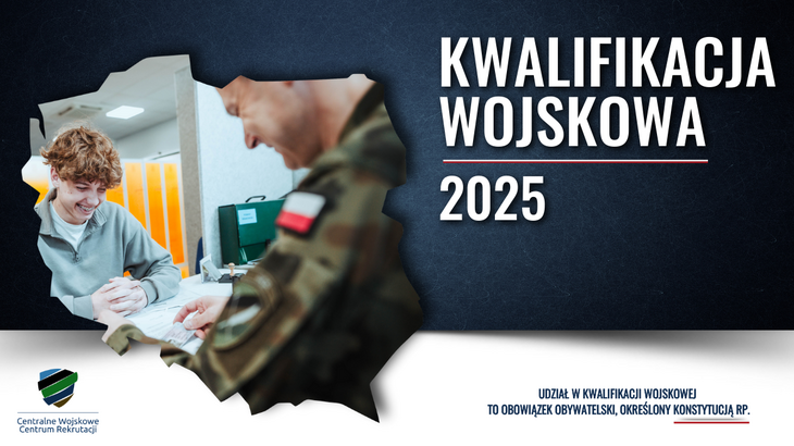 Plakat Kwalifikacja wojskowa 2025