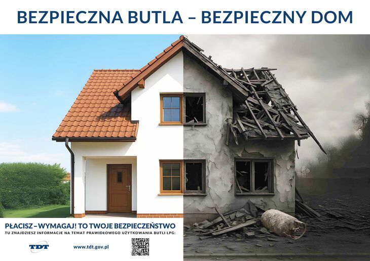 Zdjęcie plakatu bezpieczna butla
