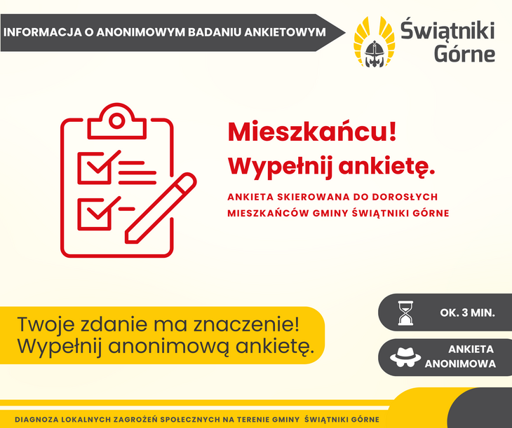 Ulotka dotycząca badania ankietowego