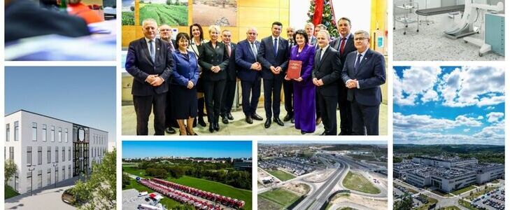 Zdjęcie Marszałka Łukasza Smółki i krajobraz Małopolski